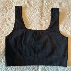 Joy Lab black sports bra top, thick material, wide strap, double lined